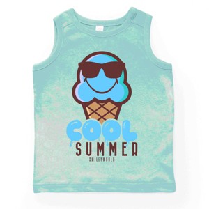 The Juniper Shop SmileyWorld Cool Summer Ice Cream Blue Youth Tank Top - 1 of 3