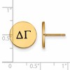 Black Bow Jewelry 14k Yellow Gold Plated Sterling Silver Delta Gamma Greek Life Stud Earrings - 2 of 3