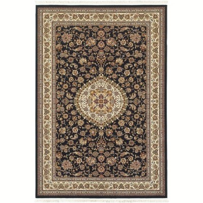 Oriental Weavers Masterpiece 033B2 Dark Blue/ Ivory Indoor Area Rug - 2'3" x 10'