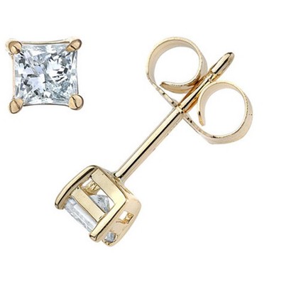 Pompeii3 7/8ct Diamond Studs 14K Yellow Gold