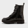 Kids' Rochelle Lace-Up Combat Boots - art class™ Black - 2 of 4
