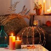 10In Spooky Town 3D Wire Décor Orange Lights Ac/tiny Lites On/off Pumpkin - 2 of 2