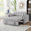 NicBex 52.5" Sofa Bed,Modern Convertible Loveseat Sofa with Adjustable Backrest & Storage Pockets,2-Seater Tufted Couch for Living Room - 2 of 4