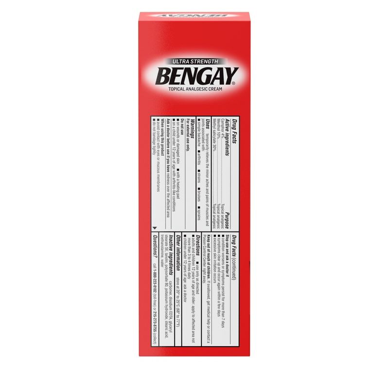 Bengay Ultra Strength Pain Relieving Cream  - 4oz, 5 of 8