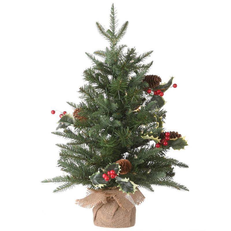 2' Pre-lit LED Pine Artificial Christmas Tree White Lights - National Tree Company, 4 of 5