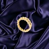 Slickblue Women's Flexible Chain Ring, Clear CZ Round Stones, Rose Gold, Gold, or Silver Finish, Sizes 5-10 - 3 of 3