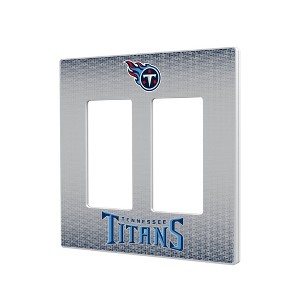 NFL AFC Teams Linen Hidden-Screw Light Switch Plate for Double Rocker - 1 of 4