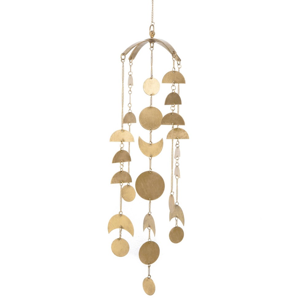 Photos - Baby Mobile Crane Baby Brass Finish Ceiling Hanging - Caspian Luna