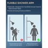 Cobbe Shower Head Extension Arm, 6-Inch Shower Arm Extender, Stainless Steel Shower Pipe Arm for Bathroom, Adjustable Extension Pipe, Brushed Nickel - 4 of 4