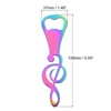 Unique Bargains Metal Music Note Flat Beer Soda Bottle Opener for Home Bar 2 Pcs - 2 of 4