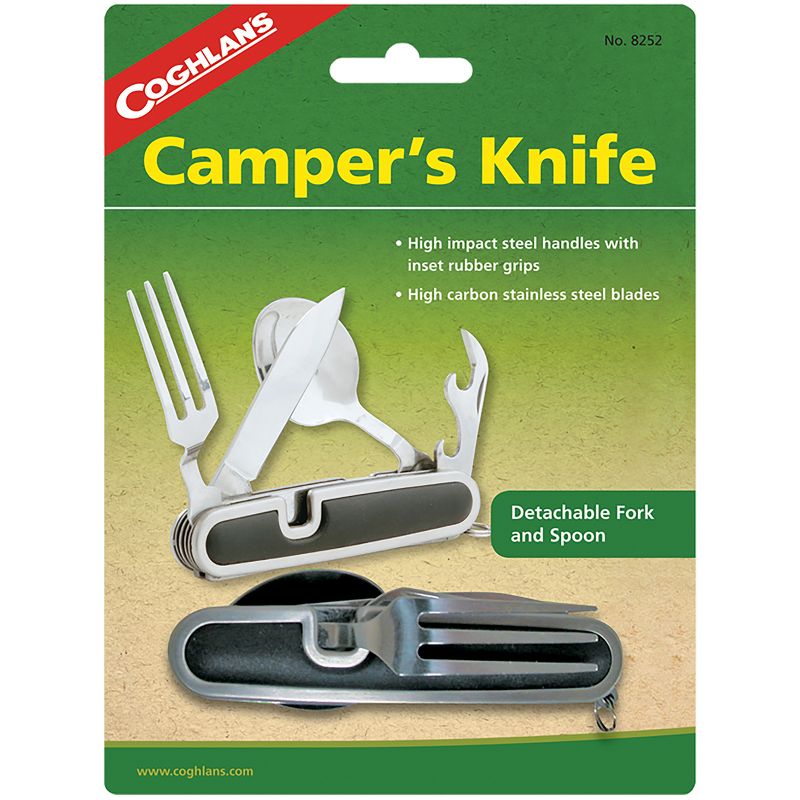 Coghlan's Camper's Knife, Detachable Fork & Spoon, Camping Utensil Cutlery, 1 of 4