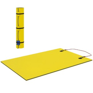 Soozier 9' x 6' Lily Pad Floating Mat for Lake, 3-Layer Tear-Resistant XPE Foam Water Mat for 2 Adults, Floating Pad for Pool, Ocean, Beach - 1 of 4