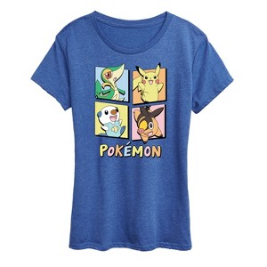 Women's - Pokémon - Gen 5 Character Grid Short Sleeve Graphic T-Shirt - 1 of 4