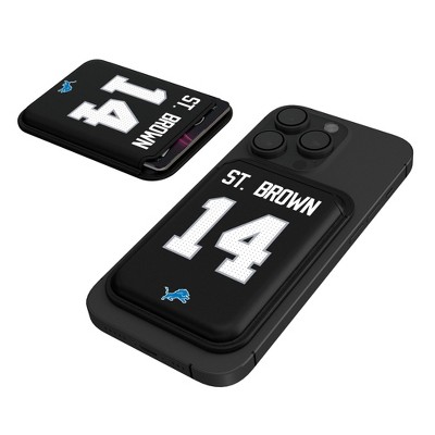 Keyscaper NFL Detroit Lions Players Game Tactic Black Magnetic Credit Card Wallet