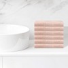 Unique Bargains Bathroom Hotel Spa Lightweight Highly Absorbent Striped Cotton Washcloths 13" x 13" - 2 of 4