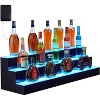 LED Juice Bottle Display Shelf with Remote & App Control, Single-Layer Acrylic Bar Shelf with Multicolor Lighting - 2 of 4