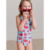 RuffleButts Girls UPF50+ Sun Protected Cross-Back One Piece - 3 of 4