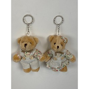 Wrapables Country Floral Plush Stuffed Animal Doll Keychain Bag Charm (Set of 2) - 1 of 4