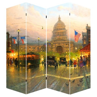 Room Divider 71" - Canvas - Capitol Hill Street Scene - Ore International