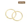 Unique Bargains Carbon Steel Loose Leaf Binder Snap Shower Curtain Rings 24 Pcs - 3 of 4