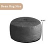 Chic Crate-Bean Bag Recliner Sofa – 4ft Velvet Plush Memory Foam Lounge Chair with Removable Cushion, Adults Multi-Room Lounge - 2 of 4
