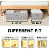 2 Pack 86qt Under Bed Storage Containers with Lids - 10" High Large Organizers for Bedroom, Closet, Clothes, Bed Sheets  - SpaceAid® - 4 of 4