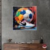 Notoriart Colorful Soccer Sneaker Splash II Soccer Wall Art Framed - 2 of 4