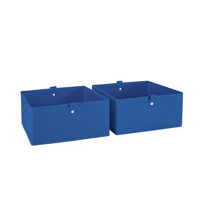 RiverRidge Kids' 2pc 5" Fabric Collapsible Storage Cube Organizers for Playroom Organization