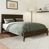 Merax Sleek Pine Wood Frame with Tapered Legs and Sturdy Slats Support - 2 of 4