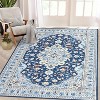Area Rug,Rugs for Living Room,Washable Vintage Rug,Non-Slip Low Pile Throw Soft Rugs with Rubber Backing,Washable Rugs,Kitchen Rugs - 2 of 4