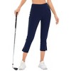 Clearlove Pants for Women Casual Summer Pull On Yoga Dress Work Jeggings Athletic Golf Crop Pants with Pockets - 4 of 4
