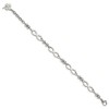 Chisel Stainless Steel Infinity Symbol Link with 4 Leaf Clover Charm 6.5" Bracelet with 1" Ext. - 3 of 3