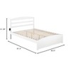 AFI Furnishings Warren Platform Bed Q with Footboard WH - 2 of 4