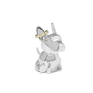 Umbra Zoola Frenchie Dog Ring Holder, Chrome - 1 of 4