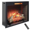 CLIHOME 33 inch Infrared Electric Fireplace Insert, Touch Panel Home Decor Heater With Fixed Trim Kit - 2 of 4