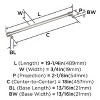 Amerock Faircrest Appliance Pull for Large Panels and Oversized Cabinets - 4 of 4