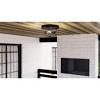 Urban Ambiance Luxury Farmhouse Outdoor Ceiling Light 7.875''H x 14.5''W,  Charcoal Finish,  Kenner Collection, UHP1430 - 3 of 4