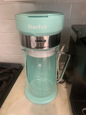Starfrit 10-Cup Yellow Iced Tea and Coffee Maker with Glass