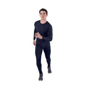 Kickoff Thermal Underwear for Men Long Johns for Men Thermal Top Bottom Fleece Lined Base Layer Set Moisture-Wicking Pajamas Cold Weather - 1 of 4