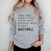 Simply Sage Market Women's Graphic Sweatshirt Baseball Words - 2 of 4
