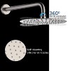 CASAINC 10" Wall Mounted Round Shower System with Handheld Spray, Brushed Nickel - 4 of 4
