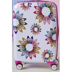 Sarah Jessica Parker Hardside Expandable Carry On Spinner Suitcase - White Shoe Wheel