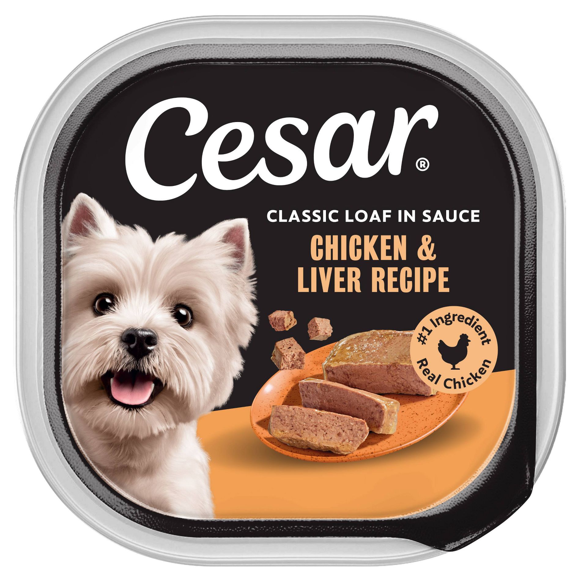Cesar Classic Loaf in Sauce Chicken, Liver and Gravy Flavor Small Breed Wet Dog Food - 3.5oz
