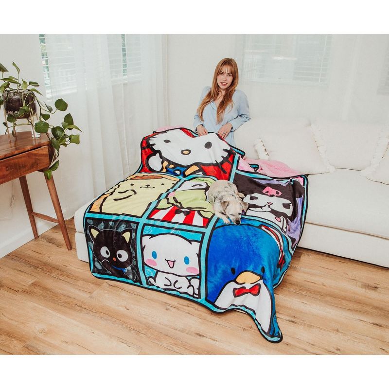 Surreal Entertainment Sanrio Hello Kitty And Friends Oversized Fleece Throw Blanket | 54 x 72 Inches, 5 of 10