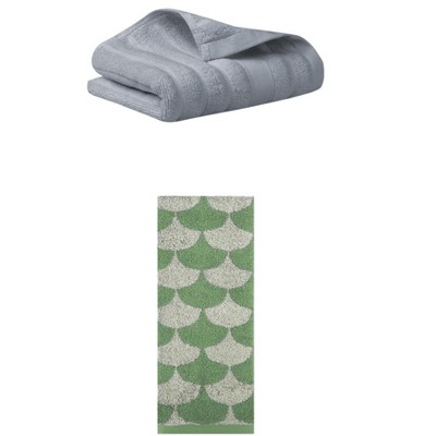REGALWOVEN Cotton Hand Towels for Bathroom Hand Face Gym Spa 14" x 30"/13" x 29" 2 Pcs