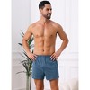 INSPIRE CHIC Men's Comfortable Breathable Cotton Mid-Waisted Striped Boxer Shorts - 2 of 4