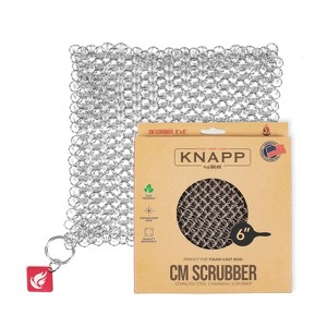 BBQ-AID CM Scrubber® 6" Small Ring Cast Iron Scrubber - Cast Iron Cleaner for Hard Anodized Cookware, Pre-Seasoned Pans, Grills and Skillet - 1 of 4