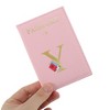 Unique Bargains Durable Letter Pattern Passport Holder 1 Pc - 3 of 4