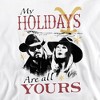 Men's Yellowstone Christmas My Holidays Are All Yours Dark Crewneck Sweatshirt - 2 of 4