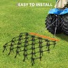 Heavy Duty Chain Drag Harrow 3/8" Tines Compatible with Tractors ATV UTV Lawn Tractor Attachments for Leveling, Grading, Breaking Up Soil - 4 of 4